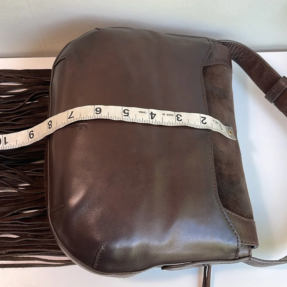 Frye Ray Fringe Saddle Bag - Picture 16 of 17